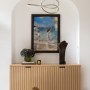 Highgate contemporary family home | Entrance with dog! | Interior Designers